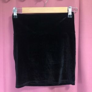 Velvet dark blue/black skirt